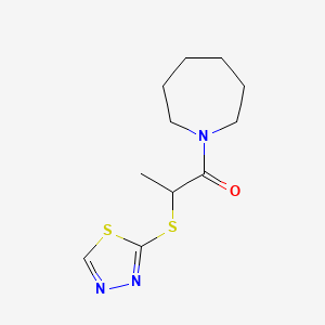 1-(Azepan-1-yl)-2-(1,3,4-thiadiazol-2-ylsulfanyl)propan-1-one