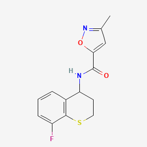 N-(8-fluoro-3,4-dihydro-2H-thiochromen-4-yl)-3-methyl-1,2-oxazole-5-carboxamide