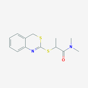 2-(4H-3,1-benzothiazin-2-ylsulfanyl)-N,N-dimethylpropanamide