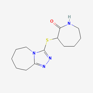 3-(6,7,8,9-tetrahydro-5H-[1,2,4]triazolo[4,3-a]azepin-3-ylsulfanyl)azepan-2-one