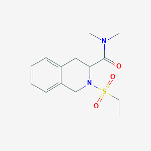 2-ethylsulfonyl-N,N-dimethyl-3,4-dihydro-1H-isoquinoline-3-carboxamide