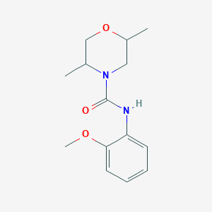 N-(2-methoxyphenyl)-2,5-dimethylmorpholine-4-carboxamide