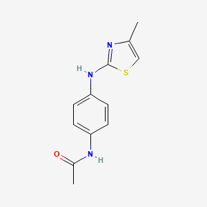 N-[4-[(4-methyl-1,3-thiazol-2-yl)amino]phenyl]acetamide