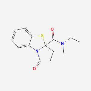 N-ethyl-N-methyl-1-oxo-2,3-dihydropyrrolo[2,1-b][1,3]benzothiazole-3a-carboxamide