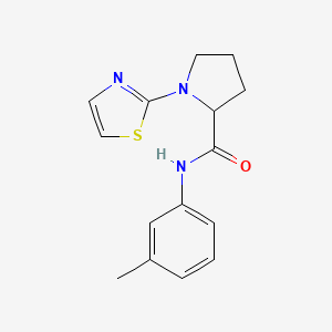 N-(3-methylphenyl)-1-(1,3-thiazol-2-yl)pyrrolidine-2-carboxamide