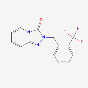 2-[[2-(Trifluoromethyl)phenyl]methyl]-[1,2,4]triazolo[4,3-a]pyridin-3-one