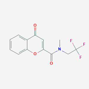 N-methyl-4-oxo-N-(2,2,2-trifluoroethyl)chromene-2-carboxamide