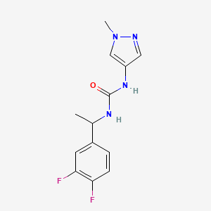 1-[1-(3,4-Difluorophenyl)ethyl]-3-(1-methylpyrazol-4-yl)urea