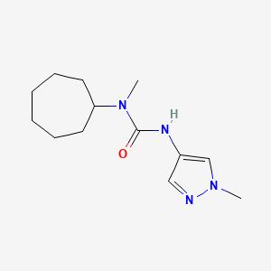 1-Cycloheptyl-1-methyl-3-(1-methylpyrazol-4-yl)urea