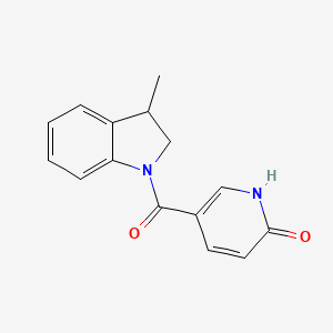 5-(3-methyl-2,3-dihydroindole-1-carbonyl)-1H-pyridin-2-one