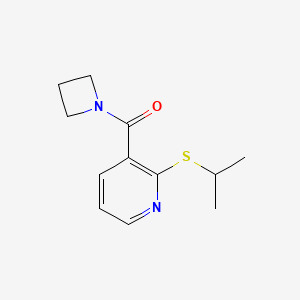 Azetidin-1-yl-(2-propan-2-ylsulfanylpyridin-3-yl)methanone