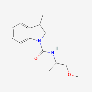 N-(1-methoxypropan-2-yl)-3-methyl-2,3-dihydroindole-1-carboxamide