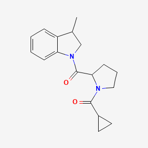 Cyclopropyl-[2-(3-methyl-2,3-dihydroindole-1-carbonyl)pyrrolidin-1-yl]methanone