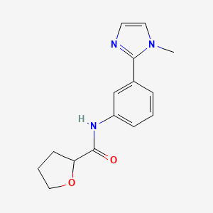 N-[3-(1-methylimidazol-2-yl)phenyl]oxolane-2-carboxamide