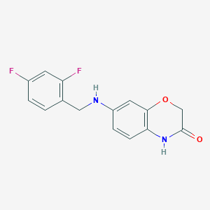 7-[(2,4-difluorophenyl)methylamino]-4H-1,4-benzoxazin-3-one