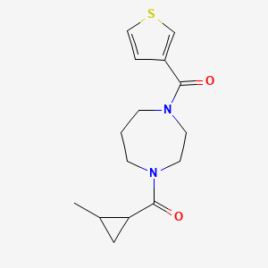 (2-Methylcyclopropyl)-[4-(thiophene-3-carbonyl)-1,4-diazepan-1-yl]methanone