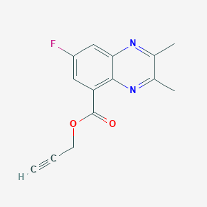 Prop-2-ynyl 7-fluoro-2,3-dimethylquinoxaline-5-carboxylate