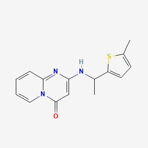 2-[1-(5-Methylthiophen-2-yl)ethylamino]pyrido[1,2-a]pyrimidin-4-one