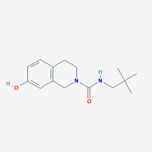 N-(2,2-dimethylpropyl)-7-hydroxy-3,4-dihydro-1H-isoquinoline-2-carboxamide