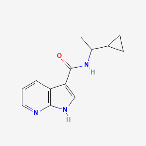 N-(1-cyclopropylethyl)-1H-pyrrolo[2,3-b]pyridine-3-carboxamide