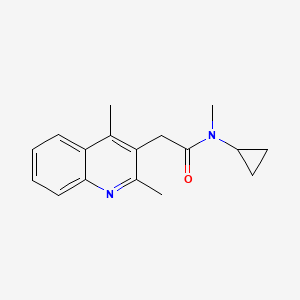 N-cyclopropyl-2-(2,4-dimethylquinolin-3-yl)-N-methylacetamide