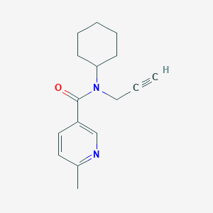 N-cyclohexyl-6-methyl-N-prop-2-ynylpyridine-3-carboxamide