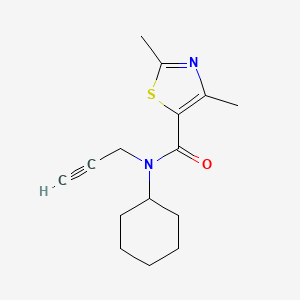 N-cyclohexyl-2,4-dimethyl-N-prop-2-ynyl-1,3-thiazole-5-carboxamide