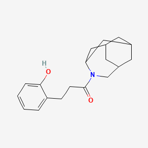 1-(4-Azatricyclo[4.3.1.13,8]undecan-4-yl)-3-(2-hydroxyphenyl)propan-1-one