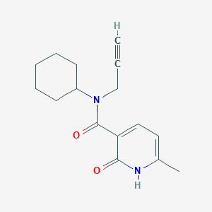 N-cyclohexyl-6-methyl-2-oxo-N-prop-2-ynyl-1H-pyridine-3-carboxamide