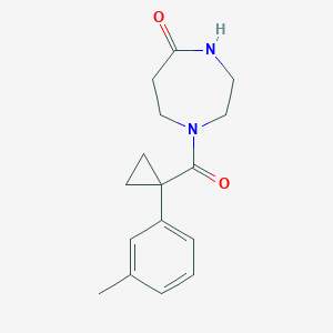 1-[1-(3-Methylphenyl)cyclopropanecarbonyl]-1,4-diazepan-5-one