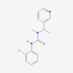 3-(2-Chlorophenyl)-1-methyl-1-(1-pyridin-3-ylethyl)urea