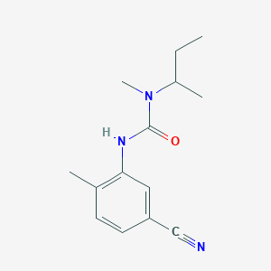 1-Butan-2-yl-3-(5-cyano-2-methylphenyl)-1-methylurea