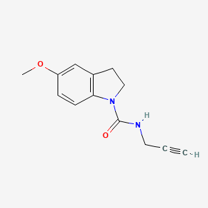 5-methoxy-N-prop-2-ynyl-2,3-dihydroindole-1-carboxamide