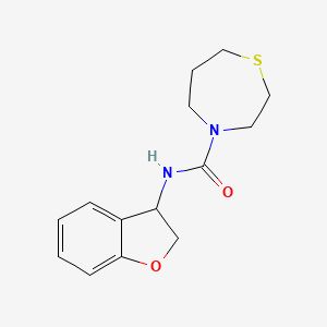 N-(2,3-dihydro-1-benzofuran-3-yl)-1,4-thiazepane-4-carboxamide