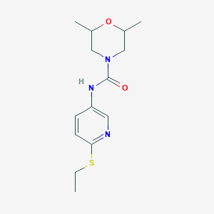 N-(6-ethylsulfanylpyridin-3-yl)-2,6-dimethylmorpholine-4-carboxamide