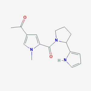 1-[1-methyl-5-[2-(1H-pyrrol-2-yl)pyrrolidine-1-carbonyl]pyrrol-3-yl]ethanone