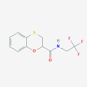 N-(2,2,2-trifluoroethyl)-2,3-dihydro-1,4-benzoxathiine-2-carboxamide