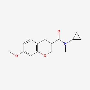 N-cyclopropyl-7-methoxy-N-methyl-3,4-dihydro-2H-chromene-3-carboxamide