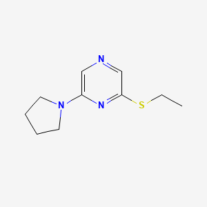 2-Ethylsulfanyl-6-pyrrolidin-1-ylpyrazine