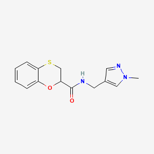 N-[(1-methylpyrazol-4-yl)methyl]-2,3-dihydro-1,4-benzoxathiine-2-carboxamide