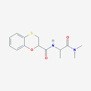 N-[1-(dimethylamino)-1-oxopropan-2-yl]-2,3-dihydro-1,4-benzoxathiine-2-carboxamide