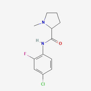 N-(4-chloro-2-fluorophenyl)-1-methylpyrrolidine-2-carboxamide