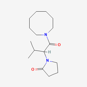 1-[1-(Azocan-1-yl)-3-methyl-1-oxobutan-2-yl]pyrrolidin-2-one