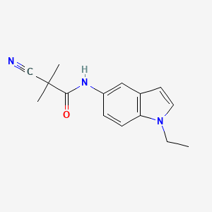 2-cyano-N-(1-ethylindol-5-yl)-2-methylpropanamide