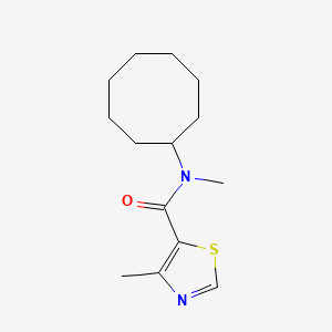 N-cyclooctyl-N,4-dimethyl-1,3-thiazole-5-carboxamide