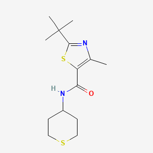 2-tert-butyl-4-methyl-N-(thian-4-yl)-1,3-thiazole-5-carboxamide