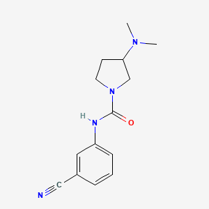 N-(3-cyanophenyl)-3-(dimethylamino)pyrrolidine-1-carboxamide