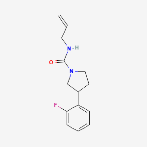 3-(2-fluorophenyl)-N-prop-2-enylpyrrolidine-1-carboxamide