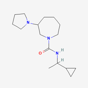 N-(1-cyclopropylethyl)-3-pyrrolidin-1-ylazepane-1-carboxamide