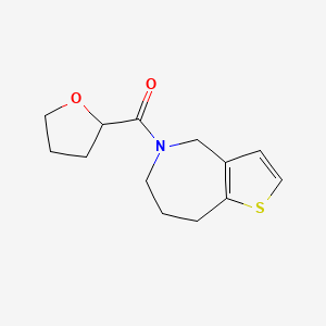 Oxolan-2-yl(4,6,7,8-tetrahydrothieno[3,2-c]azepin-5-yl)methanone